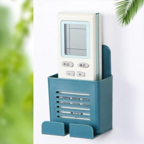 Wall-Mounted Storage Box Strong Adhesive Phone Plug Wall Holder Stand Bathroom Comb Sundries Storage Multifunction Organizer