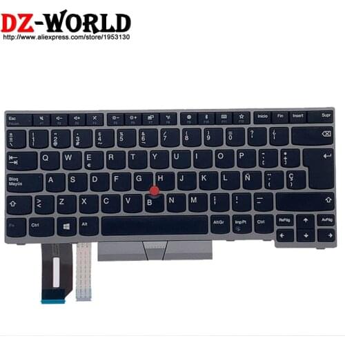 New ES Spanish Keyboard for Lenovo Thinkpad E480 E490 T480S L480 T490 T495 L390 L380 Yoga L490 P43s E485 E495 Laptop 01YN310