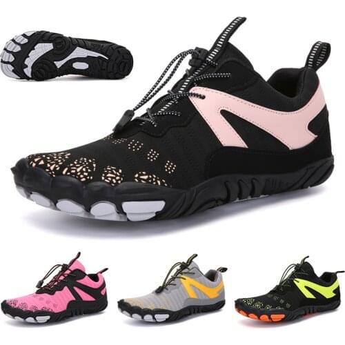 Upstream Shoes Mens Outdoor Sports Shoes Mesh Breathable Five-Finger Shoes Non-Slip Wear-Resistant Wading Shoes Fishing Shoes