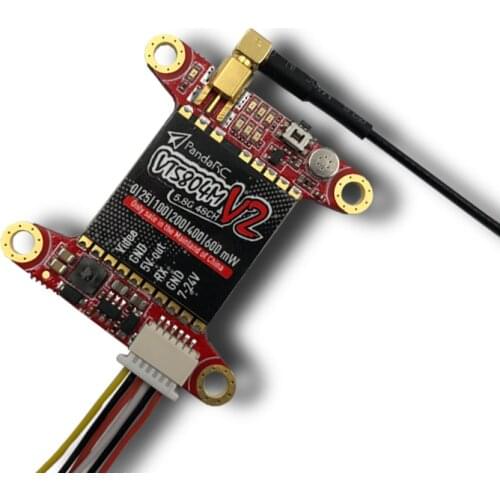 PandaRC VT5804M V2 0-600mW Switchable 48CH FPV Transmitter VTX RC Transmitter And Receiver Board For RC Accessories