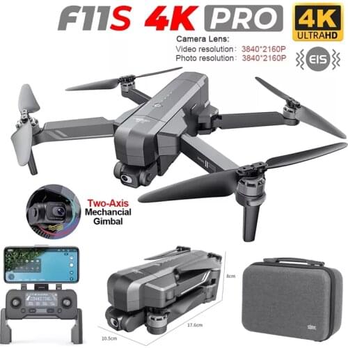 SHAREFUNBAY F11 PRO Drone Professional 4K HD Camera Gimbal Dron Brushless 5G Wifi Gps System Supports 32G TF Card RC Quadcopter