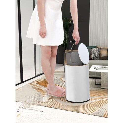 Luxury Nordic Fashion Kitchen Trash Bin Bedroom Trash Can Creativity Living Room Rangement Cuisine Kitchen Storage BC50LJT