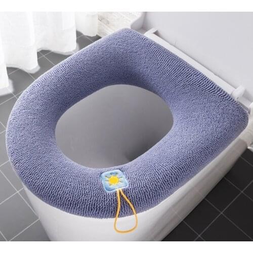 Pink Universal Soft Warm Washable Toilet Seat Cover Mat Set for Home Decor Closestool Mat Seat Case Toilet Lid Cover Accessories