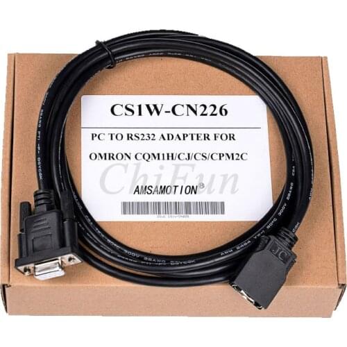 Compatible with CS1W-CN226 programming cable universal CJ/CS/CQM1H/CPM2C series PLC serial cable