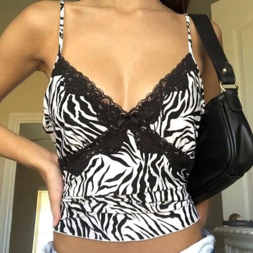 Ranberone Hot Womens Summer Tanks Top New Sexy Lace Stitching Leopard Print Sling Bottoming Vest Crop Tops Streetwear Yoga Tops