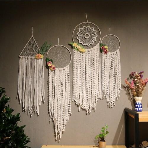 White Dream Catcher Boho Room Decoration Nursery Decor Wedding Decoration Valentines Day Gift Wall Hanging Decor