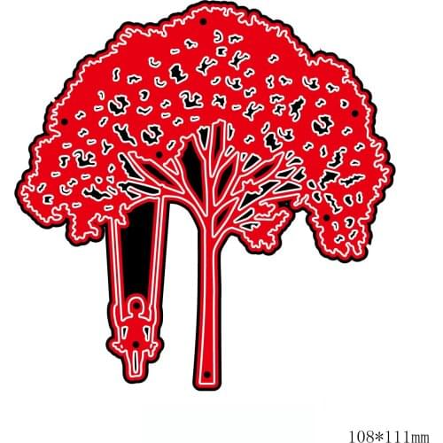 DABOXIBO Tree Swing Girl Cutting Dies Mold For DIY Scrapbooking Cards Making Decorate Crafts 2020 NEW Arrival