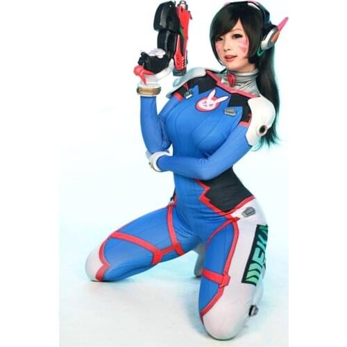 Dva Cosplay Costume Game Female Adult Child Lycra 3D Printing Spandex Halloween for Women Party Zentai Suits D.Va Anime Cosplay