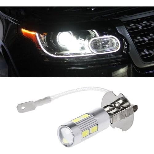 1Pc High Quality Aluminum H3 White 10 LED 5630 SMD Fog LED Auto Bulb Tail Turn Driving Light High Beam dropshipping
