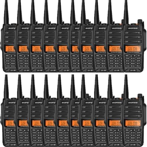20PCS Wholesale UV9R Walkie takie baofeng IP67 Waterproof 128ch dual band ham raido