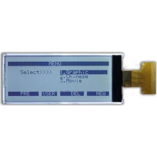 24PIN COG 19264 LCD Screen ST1604C Controller White Backlight SPI/IIC/Parallel Interface