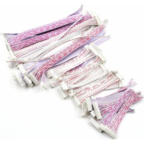 5PCS 2.54mm Pitch Connector Cable XH2.54 Plug Line length 20/10CM Red and white 2P/3P/4P/5P/6P/7P/8P/9P/10P/11P/12P