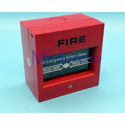 6PCS Red Color Fire Emergency Break Glass Fire Alarm Emergency Door Release Emergency Exit Button