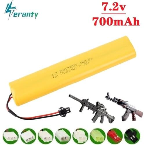700mah 7.2v Rechargeable Battery For Rc toys Cars Tanks Trains RC Robots for LEHUI Guns 6H-3 RC Boat AA 7.2v NI-CD Battery Pack