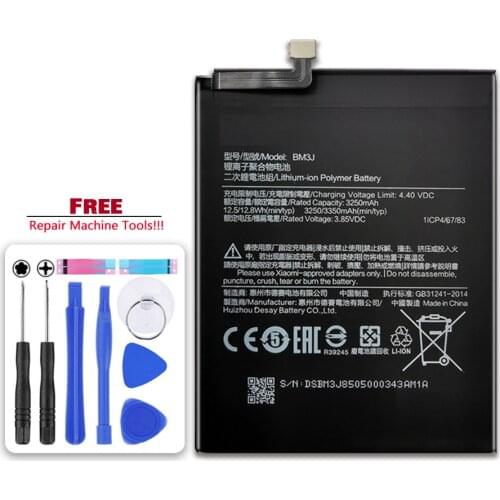 BM3J for xiao mi 3350mAh Battery For Xiaomi 8 Lite 8Lite MI8 Lite Bateria + Free tool