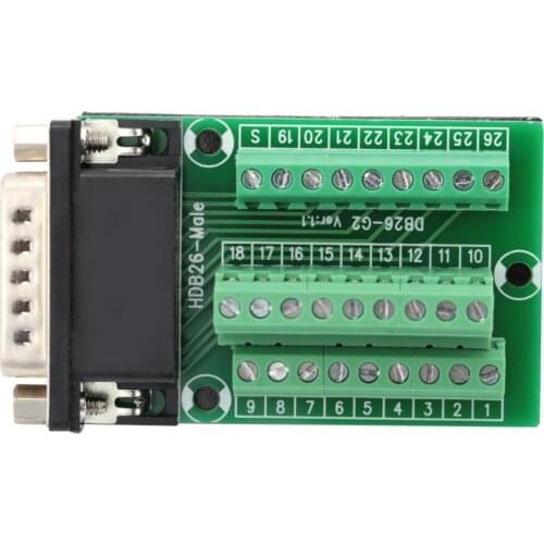 DB26 DB26-G2-01 Male Adapter to Terminal Signals Module Board Connector Board Module
