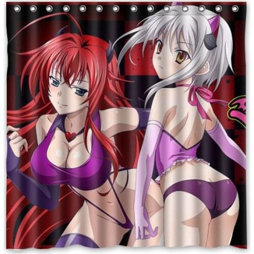 High School DXD Decorative Shower Curtain Waterproof Polyester Fabric Bathroom Curtains Personalized Bath Screens 71*71 inch