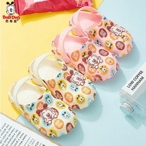 Kids Sandals Slippers For Boys Girls Cartoon Shoes 2020 Summer Toddler Flip Flops Baby 2 In 1 Sandals Beach Swimming Slippers