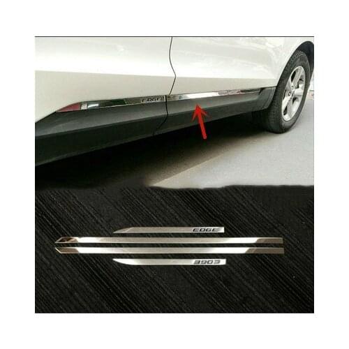 For Ford EDGE 2015-2018 stainless steel body decorative strip anti-scratch protection car accessories