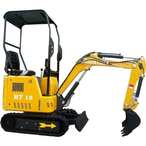 1ton excavator hydraulic mini digger for construction fish pond digging with optional attachment