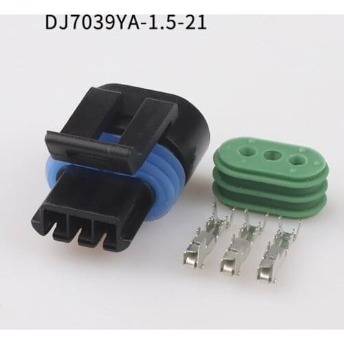Male Connector Terminal plug connectors jacket auto Plug socket 3 way female Connector Fuse box 3P Car Connector DJ7039YA-1.5-21