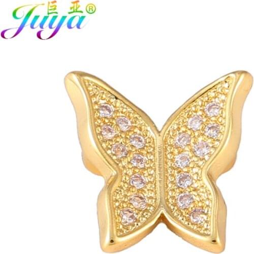 Juya DIY Pearls Jewelry Accessories Hand made Butterfly Decoration Connectors For Women Needlework Pearls Jewelry Making