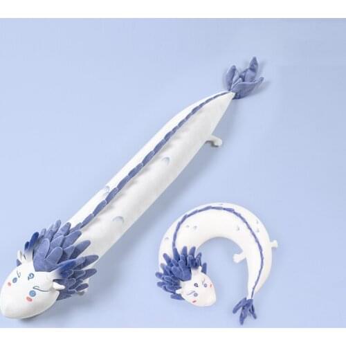 Limit Yuri Anime NE ZHA Ao Bing White Dragon Plush Doll Toy Long Pillow Cushion Soft Official Cute Lovely Gift New Hot C