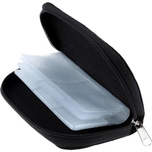 Fashion Boutique 22 slots case pouch holder wallet for SD SDHC MMC CF Micro SD Memory Card