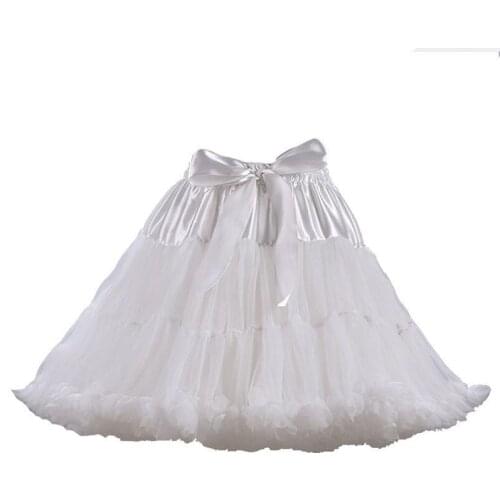 Petticoats Short Wedding Bridal Crinoline Lady Girls Colorful Underskirt for Party White/Blue/Pink Ballet Dance Skirt Tutu