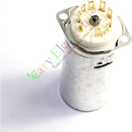 Wholesale and retail 20pcs 9Pin Gold Tube sockets Skirted Shield Cover Chassis for 12AX7 12AU7 ECC82 free shipping