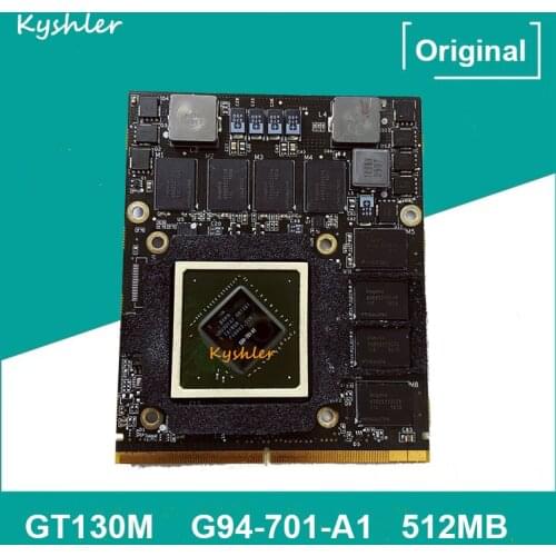Original GT130M GT 130M G94-701-A1 VGA Graphic Video Card 512MB for Apple iMac Early 2009 24" A1225 Working Perfectly