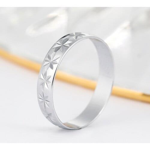 Silver Plated Star Pattern Ring for Women Ladies Ring Fashion Glamour Banquet Wedding Ring Give Girlfriend Gift Jewelry