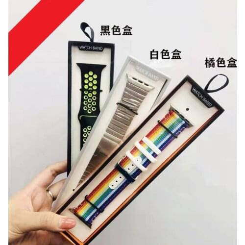 Simple Portable Strap Box Case for Apple Watch Band Paper Pack Box 38/40/42/44MM for Series Leather Silicone Nylon Milanese Band