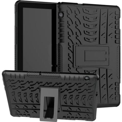 Shockproof Tablet Shell for Huawei MediaPad T5 10 Case AGS2-W09/L09/L03/W19 10.1" Cover Heavy Duty Silicon Plastic Stand Funda