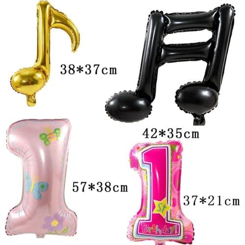 Manufacturers Direct Selling 16-Inch Double Music Notes 8 Points Single Music Notes Balloon Children Birthday Party Decoration D