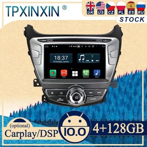 PX6 For Hyundai Elantra 2014-2015 Android10 Carplay Radio Player Car GPS Navigation Head Unit Car Stereo WIFI DSP BT