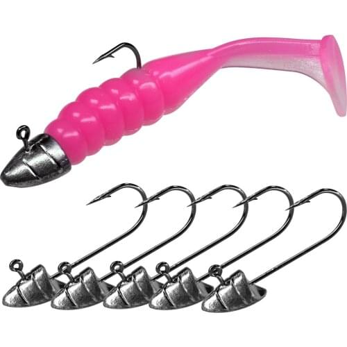 Barbed Fishing Hooks Jig Head Fishhook for Soft Worm Lure Bass Fishing Accessories 1.8g 2.5g 3g 3.5g 4.5g