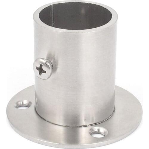 UXCELL Closet Wardrobe Hanging Rail Rod End Support Bracket Socket for 19mm 22mm 25mm Dia Pipe