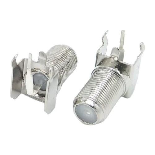 20pcs 3pin F female connector Right angle F connector mount for DVB Satellite receiver