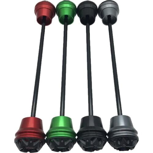 Aluminum Front Axle Fork Crash Protector Shock Absorber Falling Protection Fits for KAWASAKI VN650 15-21 Motorbike Parts