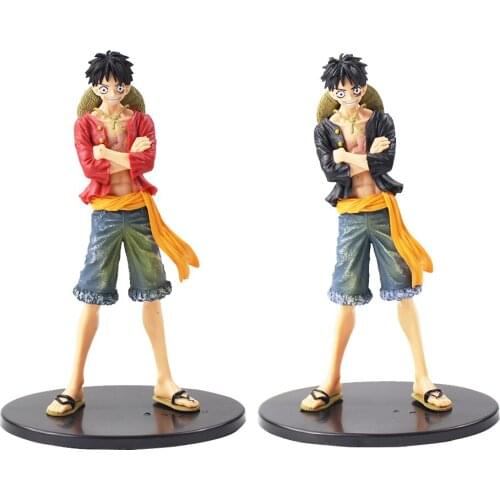 18cm 2Colors Anime Monkey D Luffy Figurine PVC Action Figure Collectible Model Toys Doll