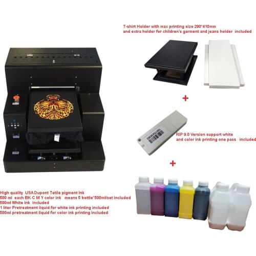 Automatic Multipurpose A3 size DTG garment printer