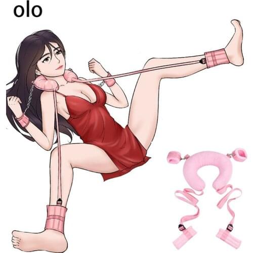 BDSM Leg splitting pillow Bondage Fetish Slave Handcuffs Ankle Cuffs Adult Erotic Sex Toys For Woman Couples Games Sex Products