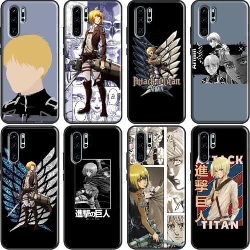 Armin Arlert Attack on Titan Anime Case For Huawei P30 Lite P40 P20 Pro P Smart Z 2019 2021 Mate 20 10 Lite TPU Phone Cover