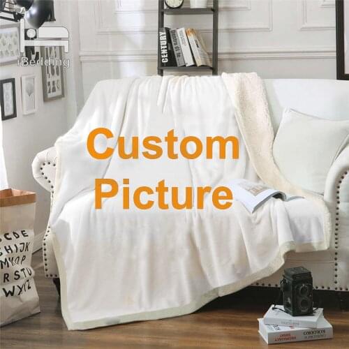 DIY Custom Autumn And Winter Blanket Flannel Plush Blanket Custom Advanced Blanket Blanket Print Sherpa Blanket Custom