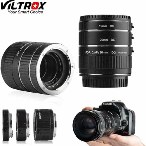 Viltrox Auto-focus AF confirming Macro Extension Tube Ring Macro Adapter Set DG for Canon EOS 500d 600d 60D 50D 7D Mark 5D III