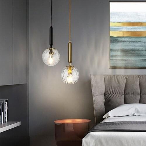 Nordic Creative Glass Ball Chandelier, Casual Restaurant, Bar Counter, Clothing Store, Window Chandelier, Bedside Chandelier