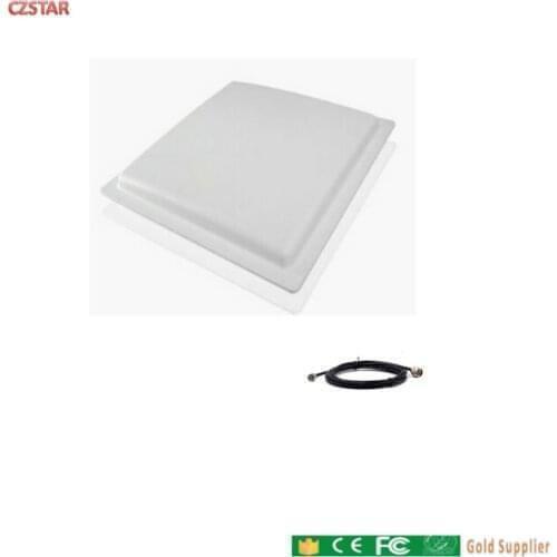 2pcs high gain UHF 12dBi linear Circular polarization rfid antenna long distance with 3m cable for epc gen2 multi port reader
