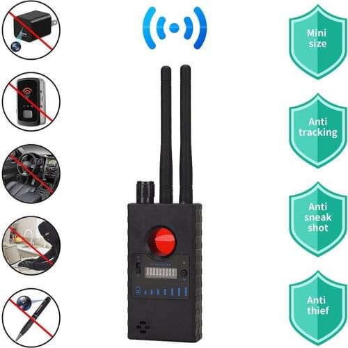 Multi-function Dual antenna Anti-spy Detector Camera GSM Audio Bug Finder GPS Signal Lens RF Tracker-Detector