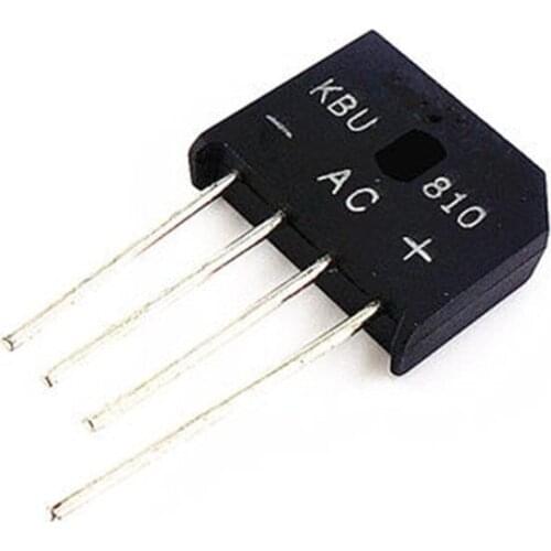 10pcs KBU810 KBU-810 8A 1000V Bridge Rectifier